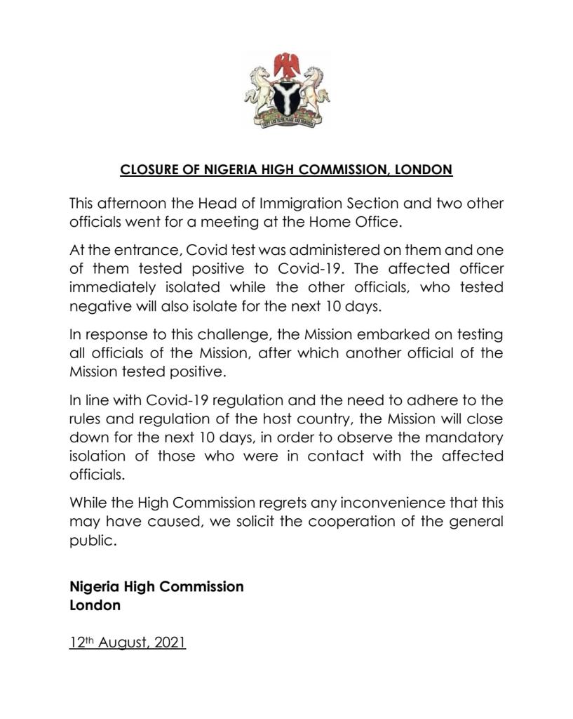 Nigeria High Commission in London