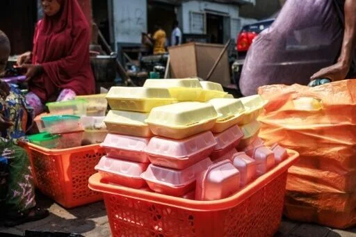 Styrofoam food packs